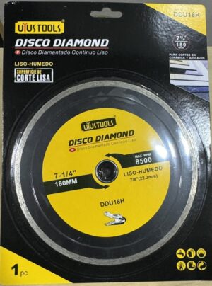 DISCO DIAMOND UYUSTOOLS 180 LISO-HUMEDO