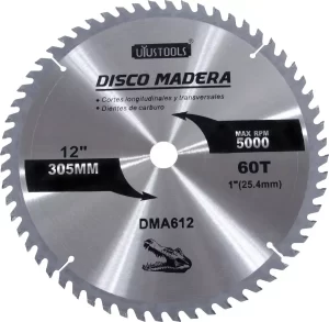 Disco Sierra Corte Profesional para Madera 12 Pulgadas X 60 D Uyustools - Imagen 2