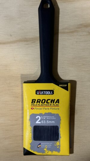 BROCHA PELO PLASTICO M/PLAS. 2.5" UYU