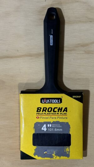 BROCHA PELO PLASTICO M/PLAS. 4" UYU