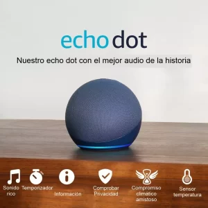 Amazon Echo Dot 5ta Gen Asistente Virtual Alexa Altavoz Wifi - Imagen 2