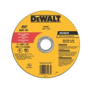 DISCO CORTE DEWALT, TIPO 41 DW8065, 7 IN X 0,055 IN X 7/8 IN