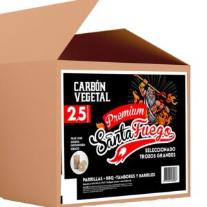 CAJA CARBÓN VEGETAL PREMIUM - SELECCIONADO A MANO 2.5kg