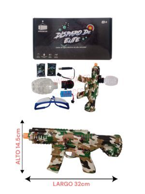 Pistola Hidrogel Lanza Orbis Arma Automatica Ak47 - Imagen 2