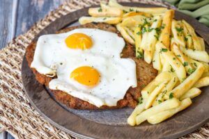 Milanesa a caballo